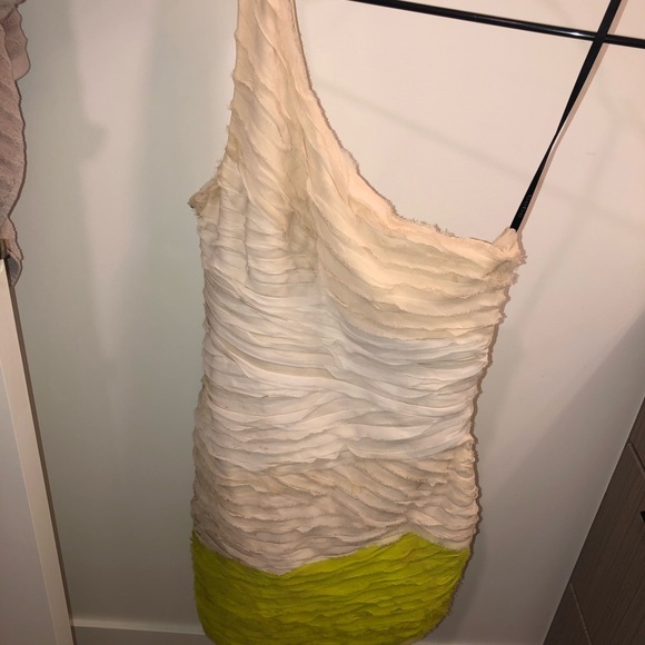 Bebe One Shoulder Asymmetrical Dress - Picture 1 of 4